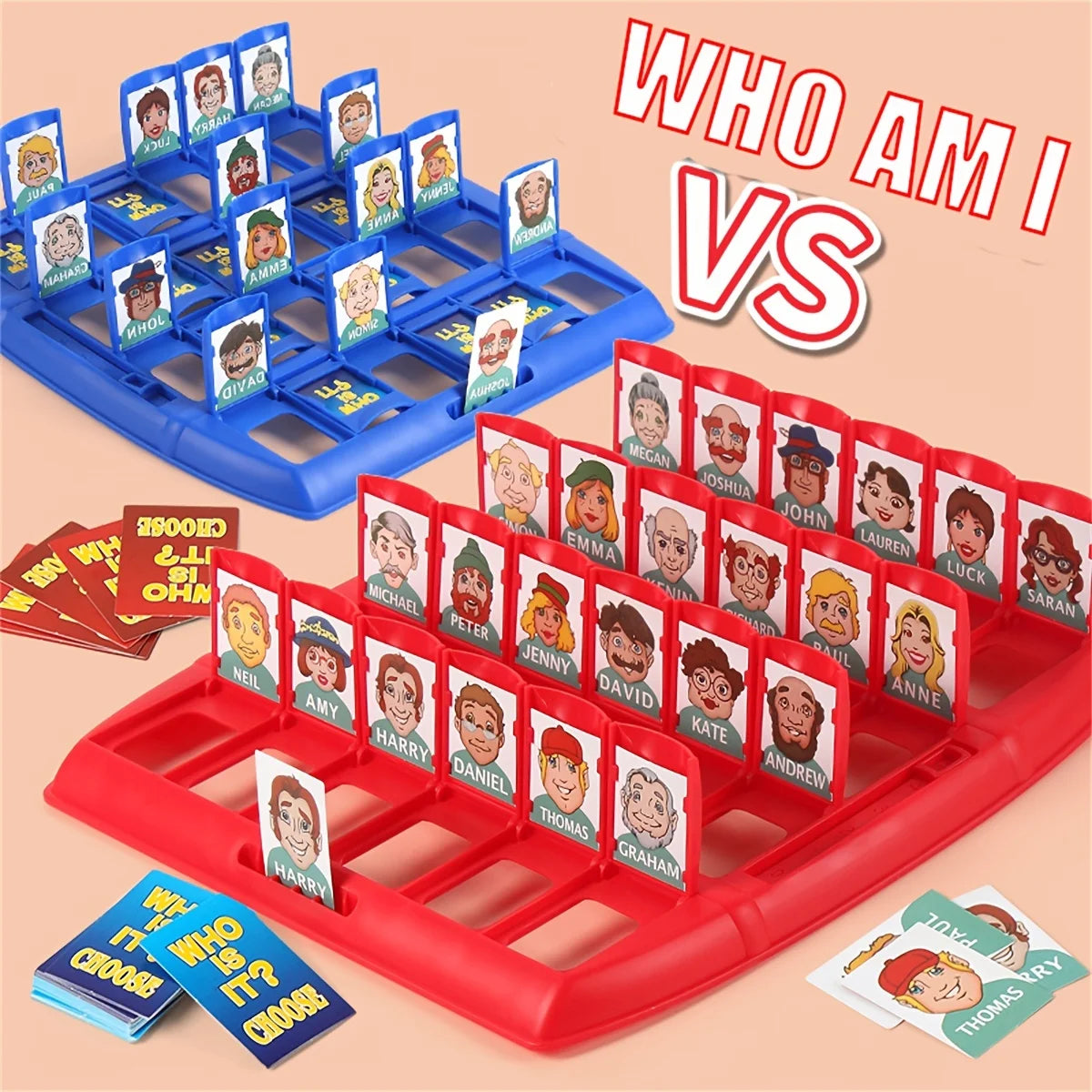 Guess Who Game - Classic Two-Player Guessing Board Game