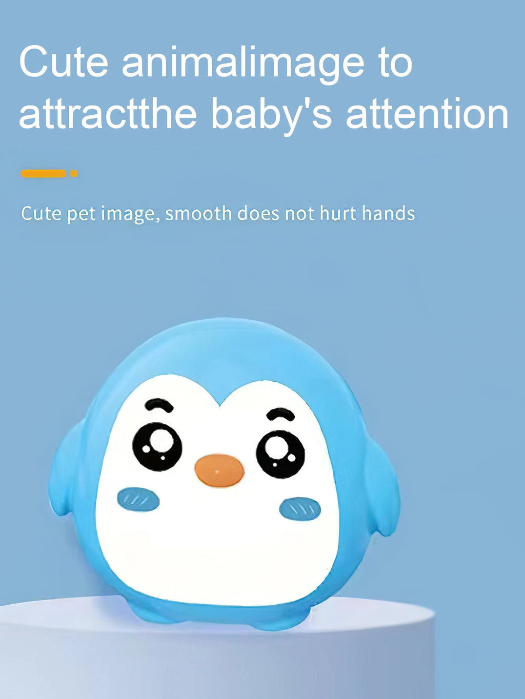 Close-up of colorful ice blocks from penguin balance game