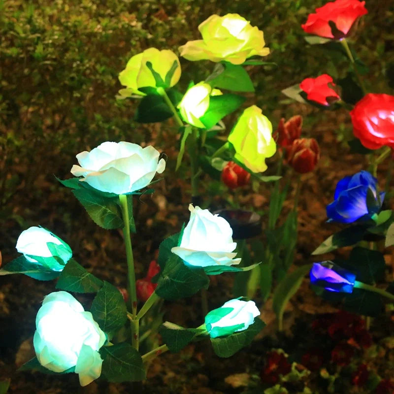 Solar Rose Garden Lights - LED Outdoor Decor