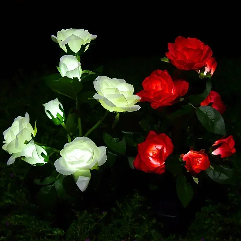 Solar Rose Garden Lights - LED Outdoor Decor