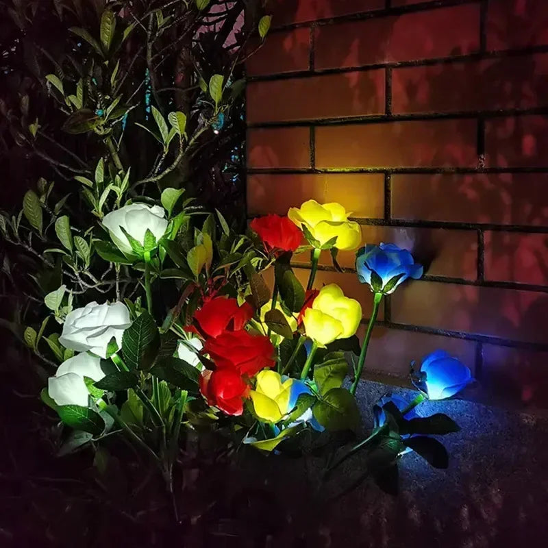 Solar Rose Garden Lights - LED Outdoor Decor