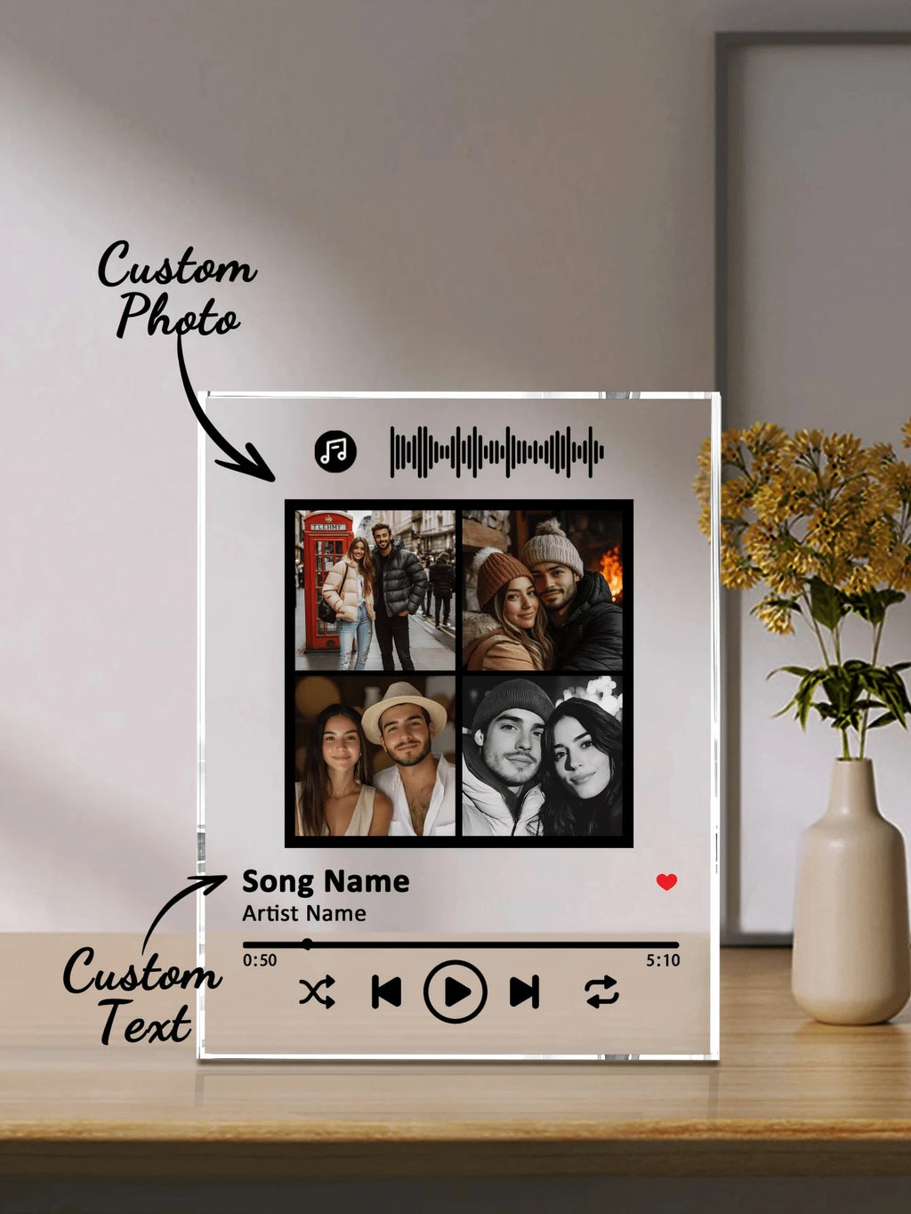 Custom Spotify Music Plaque - Personalized Song Gift