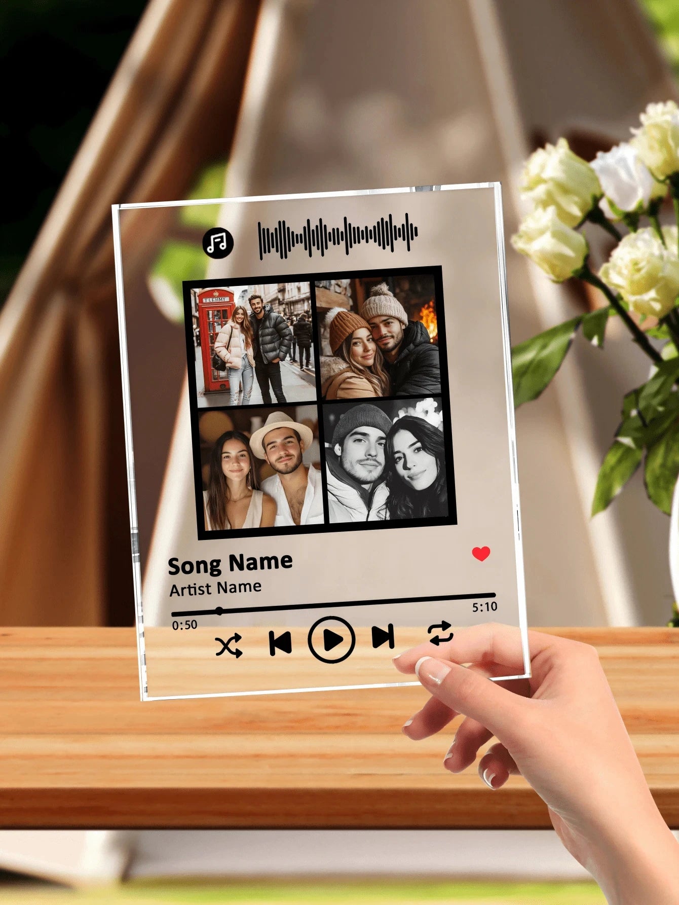 Custom Spotify Music Plaque - Personalized Song Gift