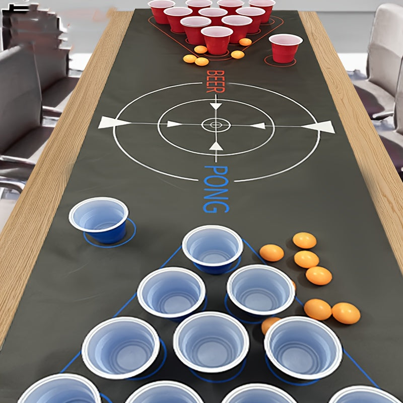 Portable Beer Pong Mat - Party Drinking Game