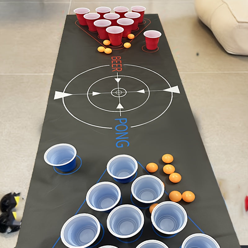 Portable Beer Pong Mat - Party Drinking Game